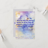 Carte Deutéronome 32:4 KJV Bible Scripture Pic Greeting (Devant/Arrière en situation)