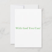 Carte Deutéronome 4:4 KJV Bible Verse Pic Flat Salutatio (Dos)