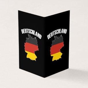 Carte Deutschland - Drapeau allemand - Allemagne V