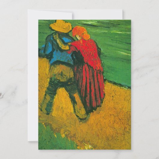 Carte Deux Amants par Vincent van Gogh (Devant)