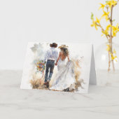 Carte Deux âmes, un voyage d'amour (Fleur jaune)