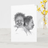 Carte Deux amis pour toujours (Fleur jaune)