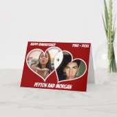 Carte Deux ans de coeur (Devant)