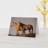 Carte Deux Arabes se rassemblent Le Soir Lumière (Fleur jaune)