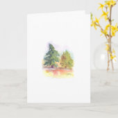 Carte Deux arbres, deux amis (Fleur jaune)