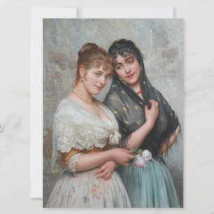 Carte Deux belles femmes de Venise, Italie