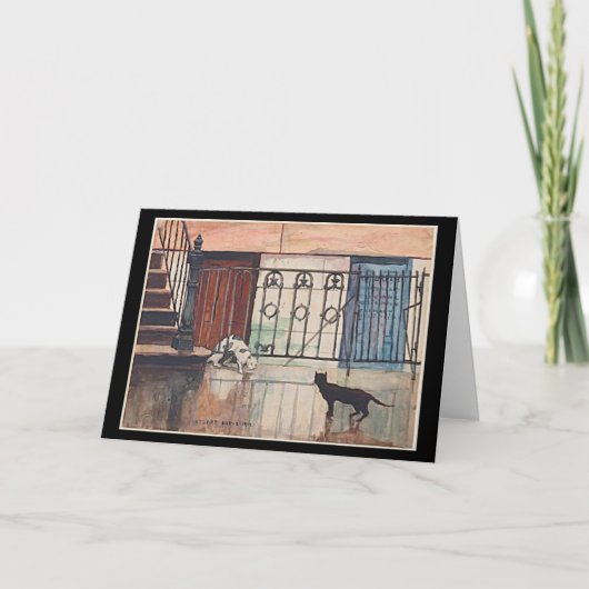 Carte Deux Chats, Stuart Davis, (Devant)