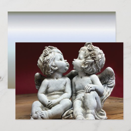 Carte Deux Cherubs Ange Céleste (Devant / Derrière)