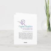 Carte Deux chiens de lévrier dessinant par le cygne de (Dos)