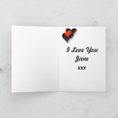 Carte "Deux coeurs " * (Intérieur)