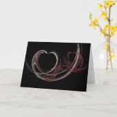 Carte Deux coeurs (Fleur jaune)