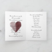 Carte Deux Coeurs d'or toujours votre amour (Intérieur)