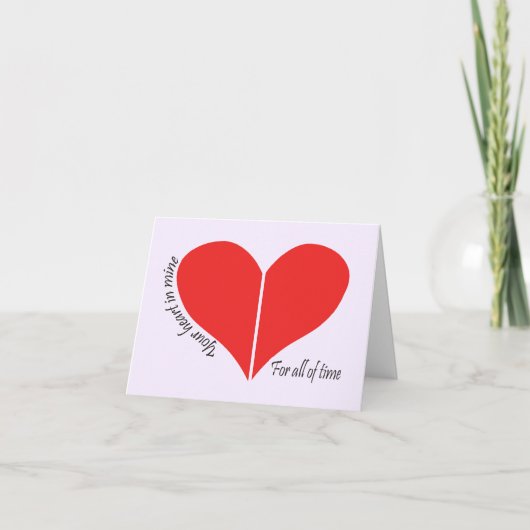 Carte Deux Coeurs entiers (Devant)