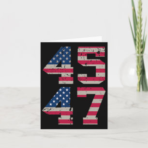 Carte (Deux Côtés) 45 47 Trump Meilleure Couverture Que
