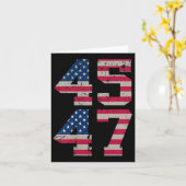 Carte (Deux Côtés) 45 47 Trump Meilleure Couverture Que (Fleur jaune)