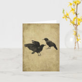 Carte Deux Crows (Fleur jaune)