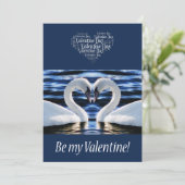 Carte Deux cygnes (Debout devant)