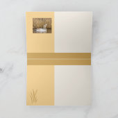 Carte Deux Cygnets À La Fin De L'Automne (Intérieur)