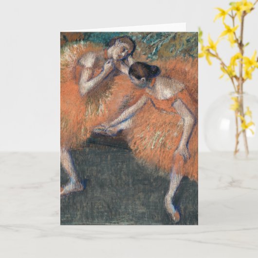 Carte Deux Danseurs | Edgar Degas (Fleur jaune)