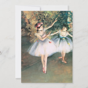 Carte Deux danseurs sur scène par Edgar Degas, Art Vinta