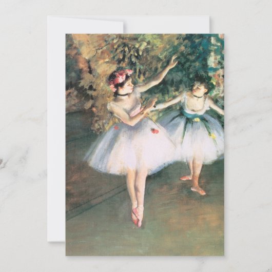 Carte Deux danseurs sur scène par Edgar Degas, Art Vinta (Devant)
