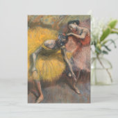 Carte Deux danseuses, Jaune et Rose | Edgar Degas (Debout devant)