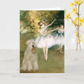 Carte Deux Danseuses - Wheaten Terrier 7 (Fleur jaune)