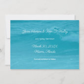 Carte Deux dollars de sable photo Enregistrer la date Ca (Dos)