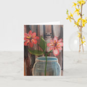 Carte Deux douces, petites, 4 pouces x 5,6 pouces (Fleur jaune)