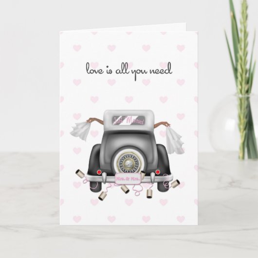 Carte Deux épouses afro-américaines, Mariage lesbienne (Devant)