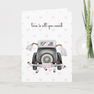 Carte Deux épouses afro-américaines, Mariage lesbienne