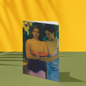 Carte Deux femmes tahitiennes par Paul Gauguin, Art