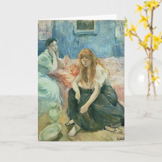 Carte Deux filles | Berthe Morisot (Fleur jaune)