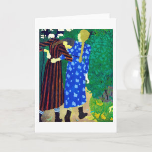 Carte Deux Filles, Edouard Vuillard