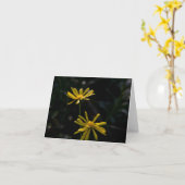 Carte Deux fleurs de marguerite (Fleur jaune)