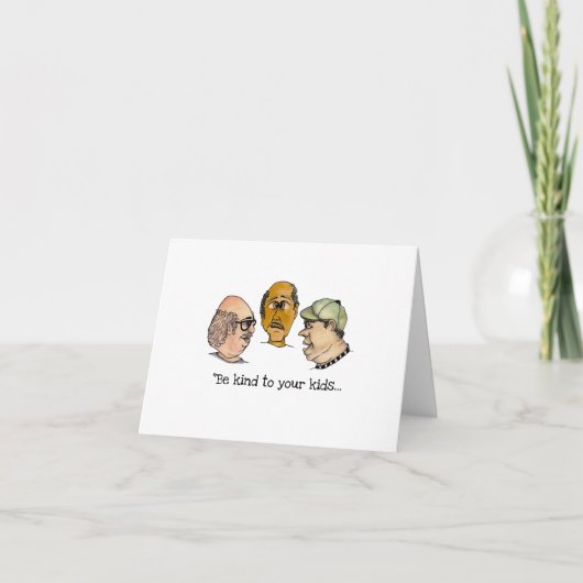 Carte Deux gars amusants qui envisagent une maison de so (Devant)