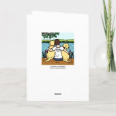 Carte Deux Labradors Jaunes et maman (Dos)