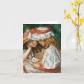 Carte Deux Lectures - Renoir Impressionniste Peinture (Fleur jaune)