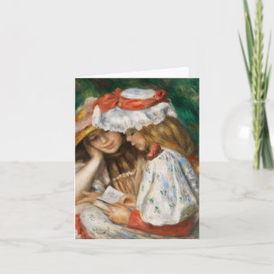 Carte Deux Lectures - Renoir Impressionniste Peinture
