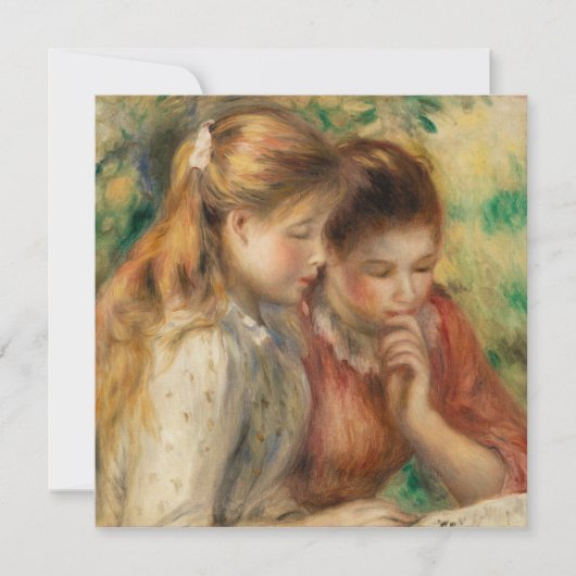 Carte Deux Lectures - Renoir Impressionniste Peinture (Devant)