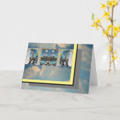 Carte ''Deux Lunes'' (Fleur jaune)