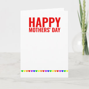 Carte Deux mamans Bonne fête des mères gays