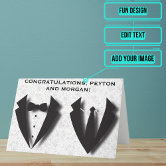 Mrs & Mrs Carte De Mariage En Bois - Félicitations Lesbiennes, Saint-Valentin LGBT
