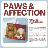 Carte Deux Meilleurs Amis CKCS Ruby Et Blenheim Card