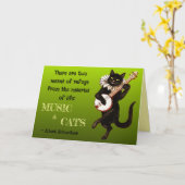 Carte Deux moyens de refuge Musique Chats Schweitzer (Fleur jaune)