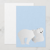 Carte Deux ours polaires (Devant / Derrière)