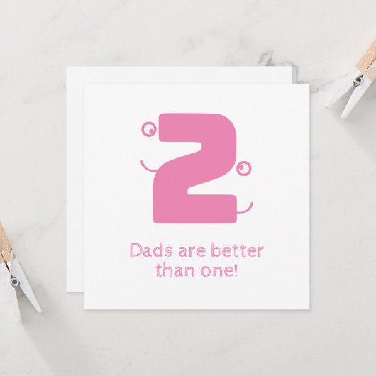 Carte Deux papa (Devant/Arrière en situation)