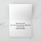 CARTE "DEUX PETITS PIGGIES" DIT **HEUREUX ANNIVERSAIRE** (Intérieur)