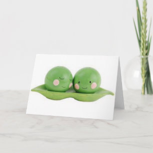 Carte Deux petits pois dans un pois