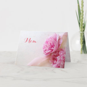 Carte Deux pivoines roses
